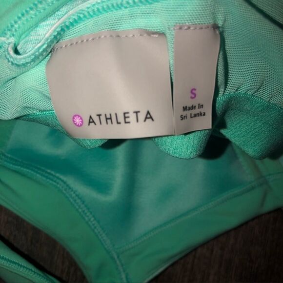 Athleta Stride Crunch & Punch Tank Top Mint Green S - Picture 4 of 6